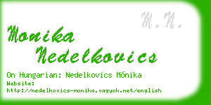 monika nedelkovics business card