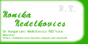 monika nedelkovics business card